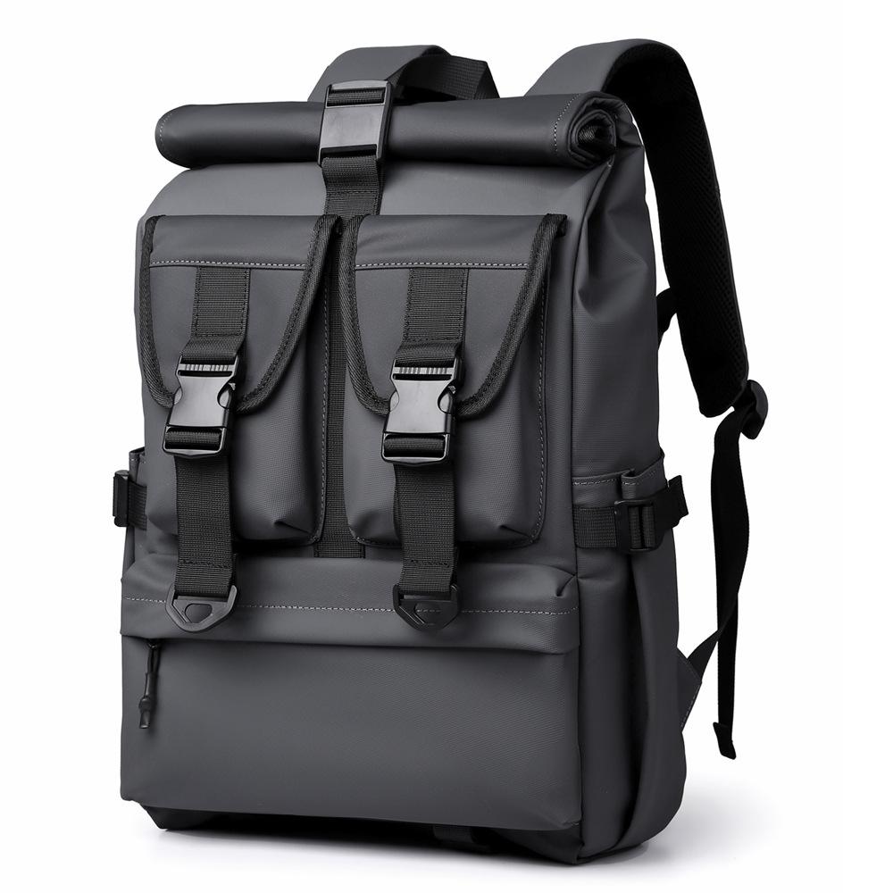 Fashionable and Personalized Backpacks for Travel and Leisure, Leather Workwear, Roll-up Backpacks, and Trendy College Student Schoolbags