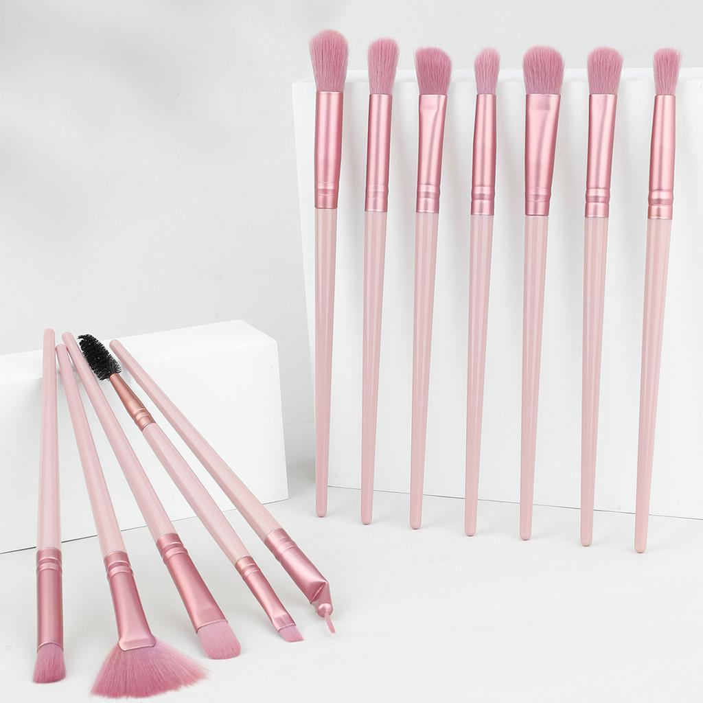 12Makeup Brush Set Eyes Eye Shadow Brush Eyeliner Brush Eyebrow Brush Blending Brush Fan Brush Makeup Tools