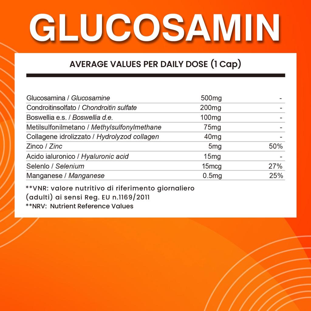 Glucosamine Chondroitin Complex, Containing Hyaluronic Acid Extract, Supports Joint Health, Suitable for Adults.
