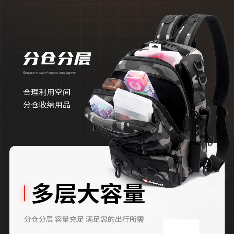 Waterproof Multi-Use Fishing Tackle Backpack With Rod Compartment Freshwater Saltwater Angling
