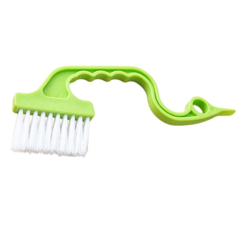 652F Multiple Surfaces Crevice Brush With Flat Edged Scrapers Ergonomic Grip Design Suitable For Tile Grout Keyboard Cleaning
