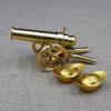 Italian Brass Cannon Feng Shui Ornament - Ideal for Home Decor or Corporate Gifts