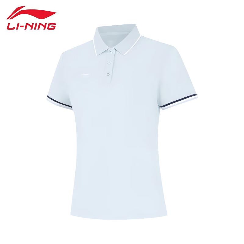 LI-NING Women s Casual Lapel Short-Sleeve Polo Shirt APLW476 L