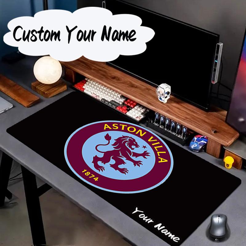Custom Name Mouse Pad Football Villa Design Mouse Pad, Gaming Mouse Pad, Keyboard Pad, Desk Decor for Computer Notebook Fan Birthday Gift