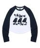VIDEO JOCKEY Space Cat Crop Ls T-Shirt [Navy]