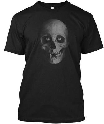 Lustiges gruseliges Halloween Katzen Schädel Party T- Shirt Hergestellt in den USA Größe S bis 5XL