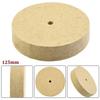 Roda de Polimento de Feltro de Lã 5 Polegadas 125mm Roda de Desbaste Branca Almofada de Polimento de Feltro Para Polimento de Moedor de Aço Inoxidável Ferramenta Rotativa
