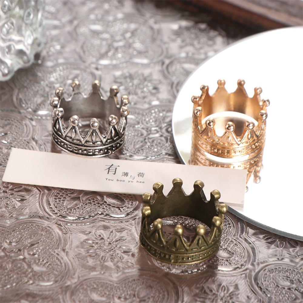 

Decorating Dollhouse Miniature Metal Crown Ornaments Mini Princess Crown Dollhouse Cake rose gold-style 1