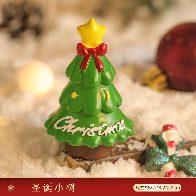 Creative Christmas Decoration Resin Snowman Figurine - Fun Cartoon Scene Home Décor Gift for Festive Cheer - Practical