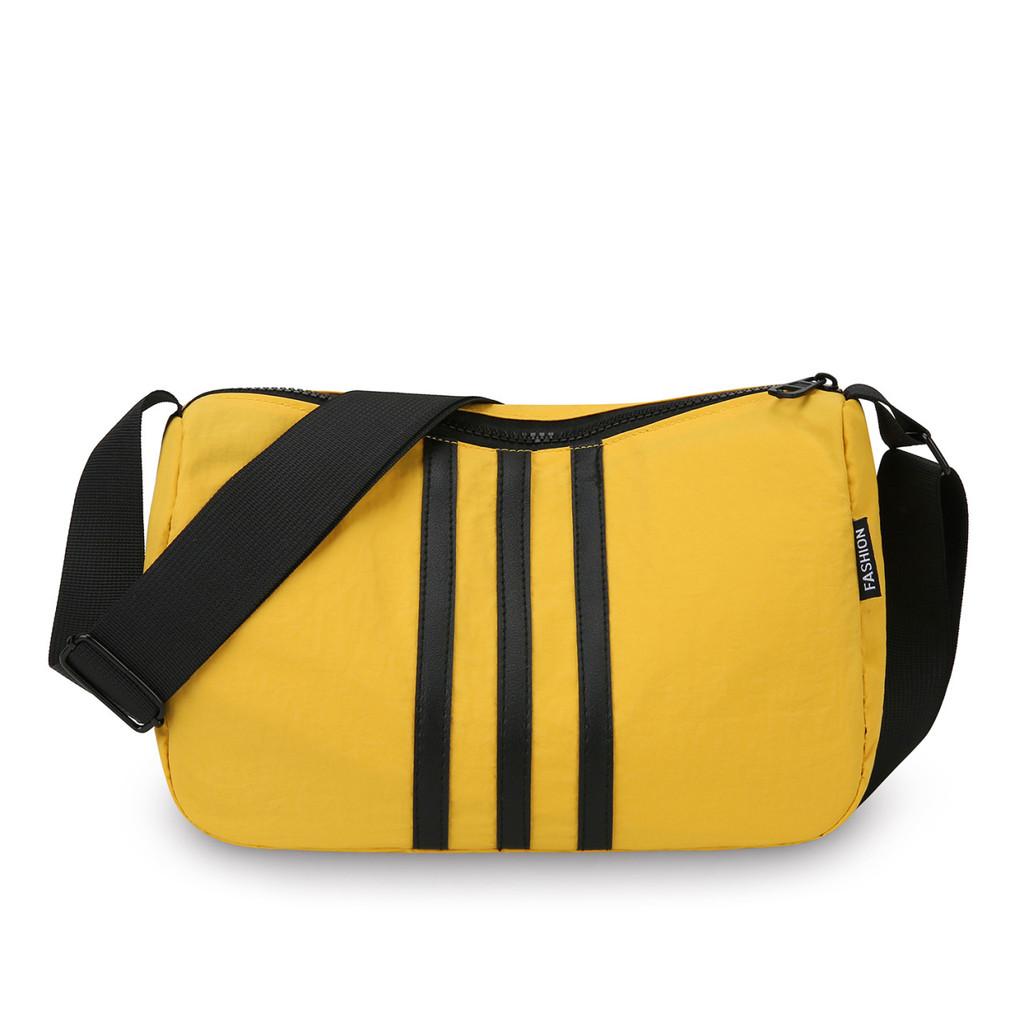 Oxford Cloth Crossbody Bag For Casual Daily Use With Color Block Design And Zipper Closure