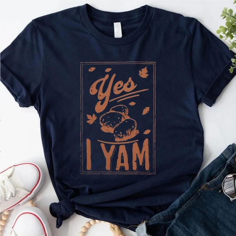 Shes My Sweet Potato I Yam Cotton TShirt Couples Holiday Matching Shirts for Husband and Wife Casual Short Sleeve Casual Tops