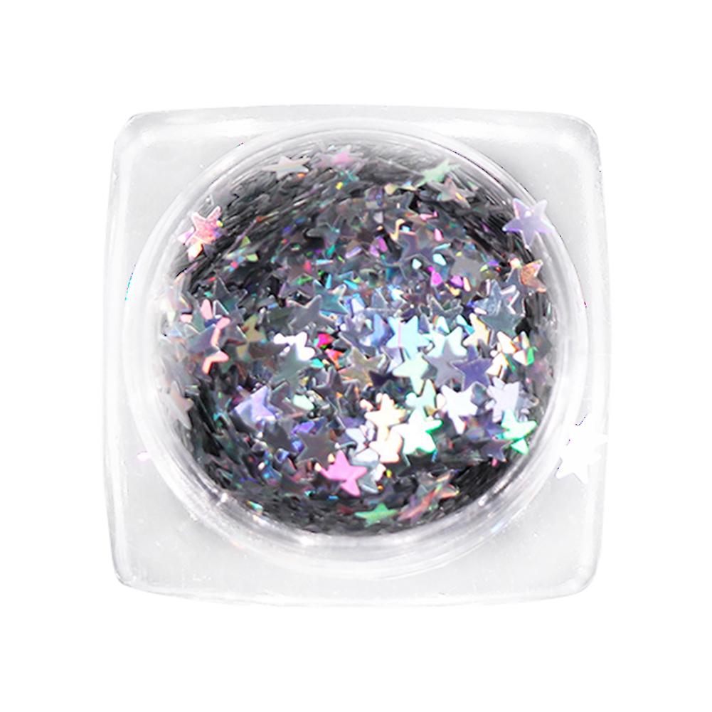 Puntos Nail Art Manicure Tool 3mm Natural Women Laser Pentagram Paillette Decor DIY