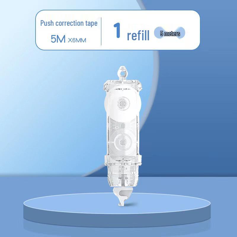 360° Rotating Correction Tape with Press-Type Replaceable Core for Students