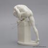 Creative Ceramic Nude Male Sculpture Decor Naked Body Art Statue Crossed Man Figurine Nordic Office Home Decoration Crafts Gift