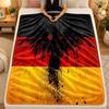 Flannel BlanketGermany National Football Team Warm Soft Throw Blanket for Indoor Sofa Bed Living Room Use