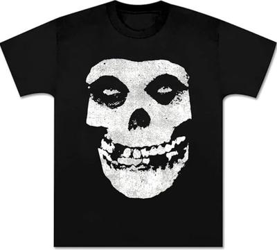 Misfits Shirt Distressed Totenkopf Logo Grafik T-Shirt