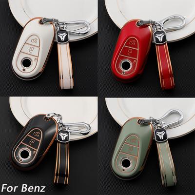 Etui na kluczyk samochodowy TPU Pokrowiec do Mercedes Benz Klasa C S W206 W223 S350 C260 C300 S400 S450 S500 Ochronne Keyless