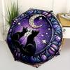 1pc Stained Glass Cats Automatic Umbrella - 8-Rib Foldable Design, Outdoor Adventures, and Family Celebrations yy250829097