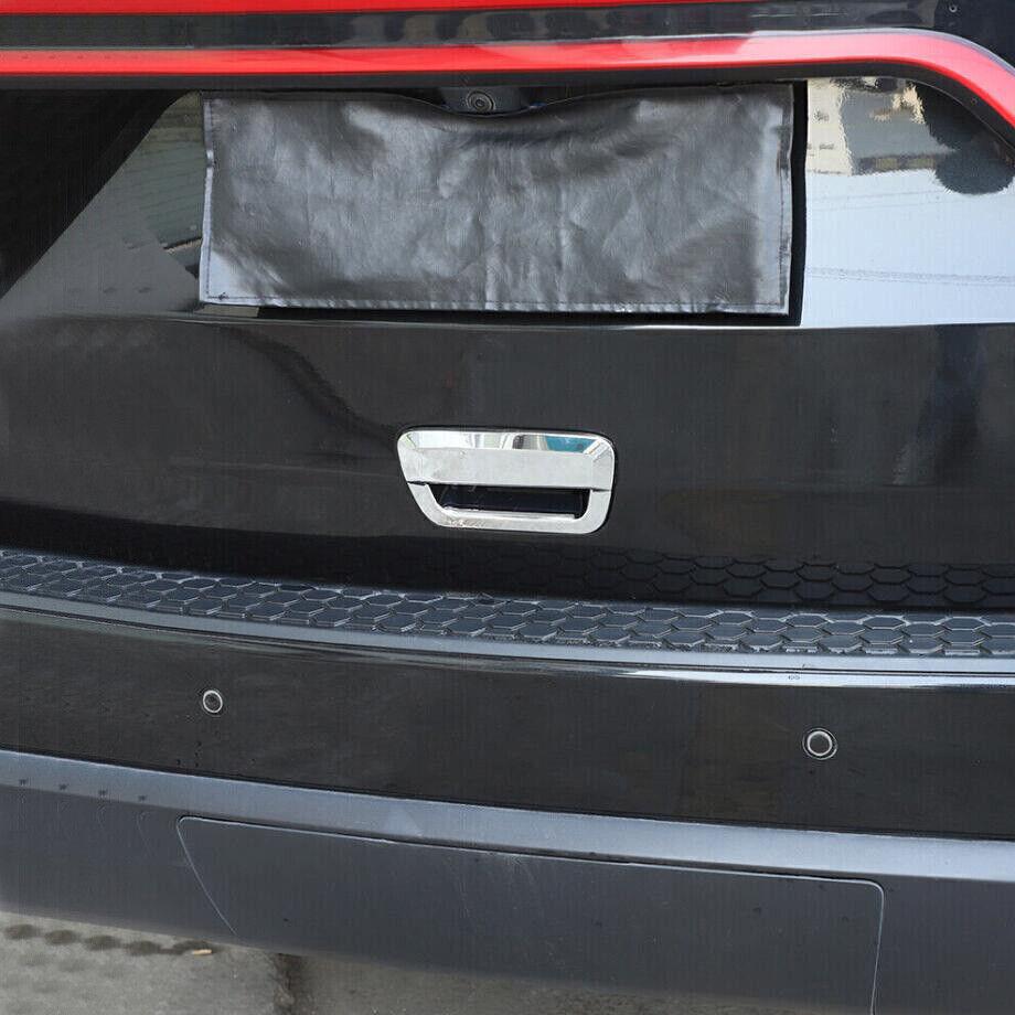 For Dodge Durango 2014-2024 Bright Chrome Rear Trunk Door Handle Bowl Cover Trim