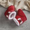 Baby Shoes High Solid Color Snow Boots Flanged Sleeves Thick Cotton Shoes Fleece