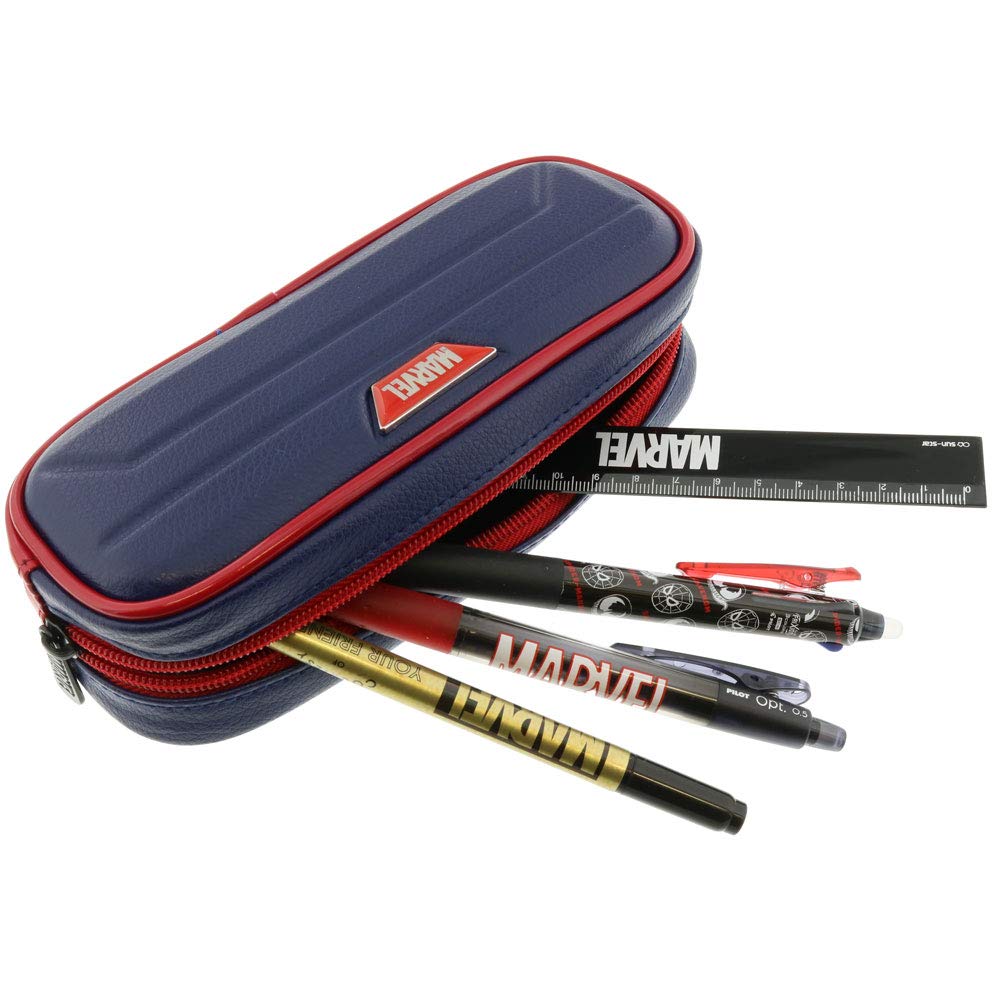 Sunstar Stationery Marvel Lápiz Azul Marino S1421670 Estuche, Azul Bicolor,