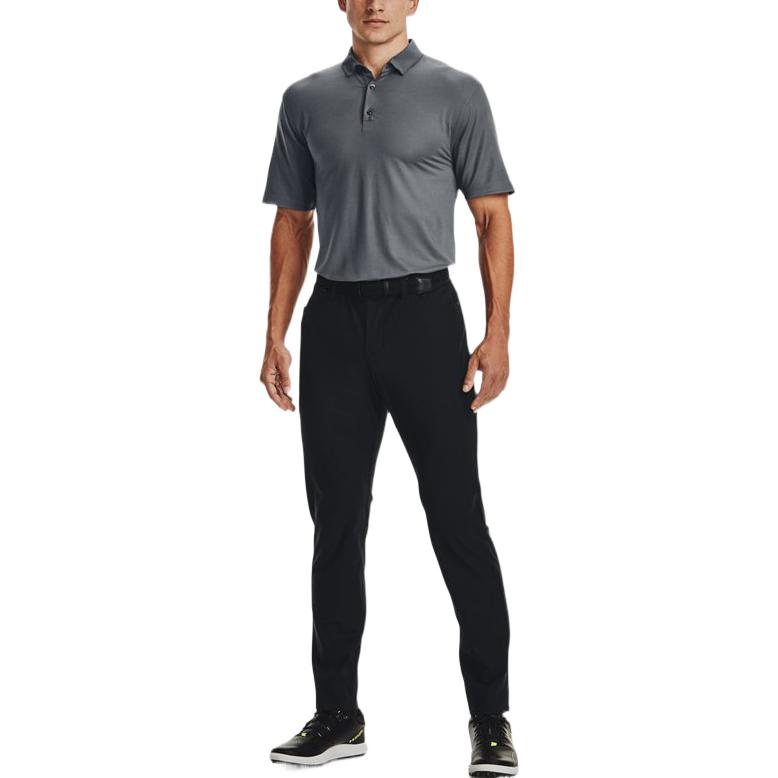 Under Armour Luxus Einfarbig Slim-Fit Golf Poloshirt Herren Oberteile Grau 1370150-012