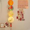 Chinese New Year Fu Character Paper Lantern - Spring Festival Atmosphere Decoration with Ancient Style Pendant