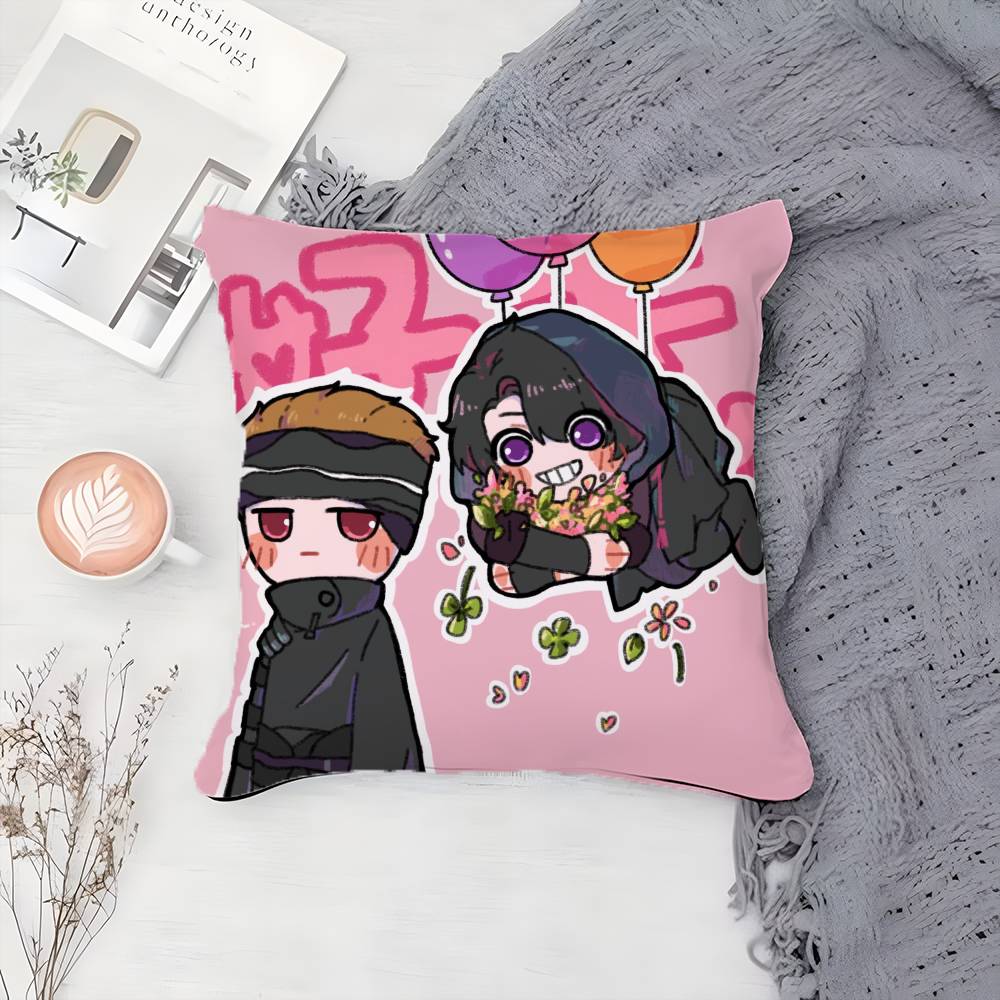 K-Kamen Rider-MT Cute Cartoon Pillow Case Printing Pillowcase Living Room Sofa Cushion Cover Bedroom Room Decor