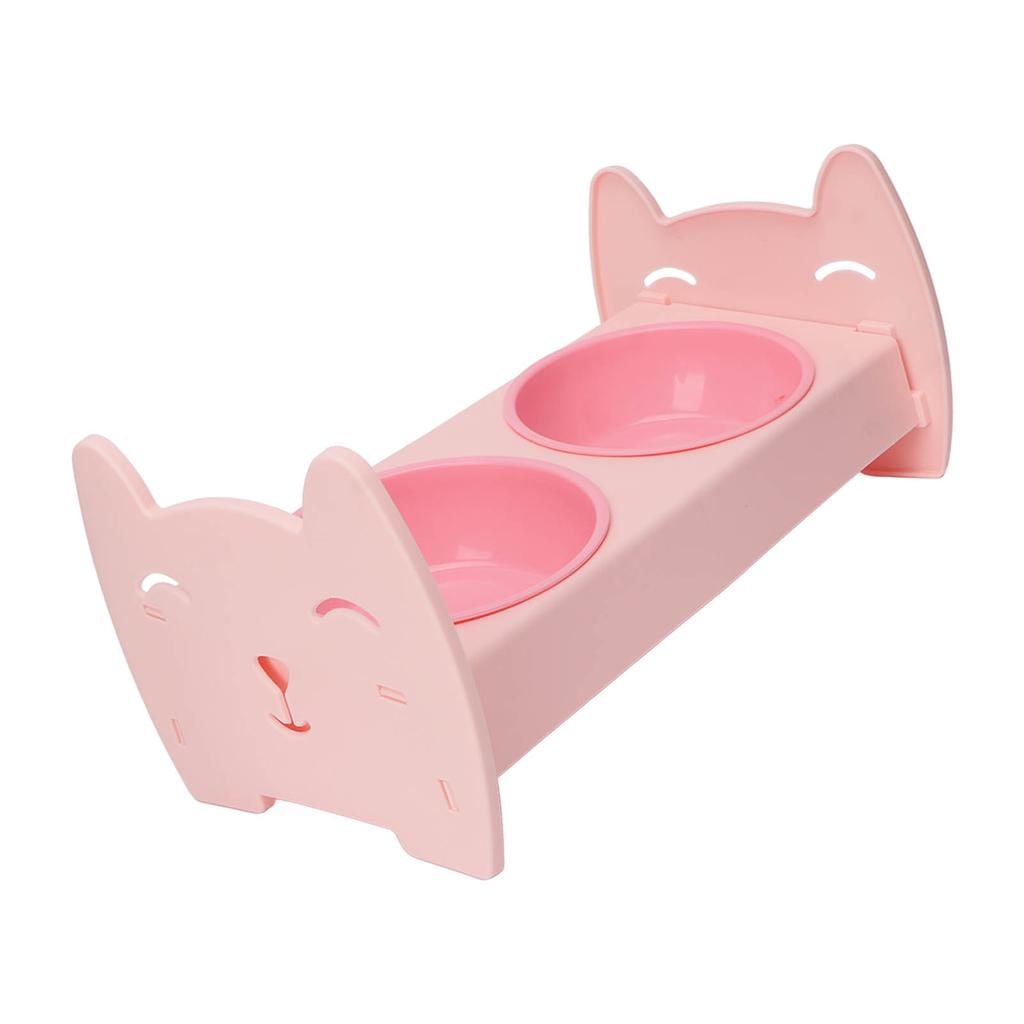 Dual Pet Food Bowl Food Grade Spill Proof Large Capacity Double Dog Cat Bowl for Small Medium Dogs