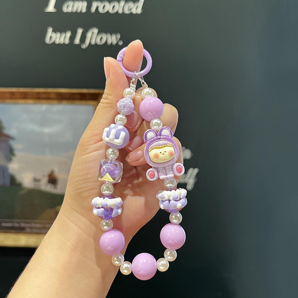 Lilith Serie Handbemalt Perlenbesetzter Cartoon Handyanhänger Schlüsselanhänger Blind Box