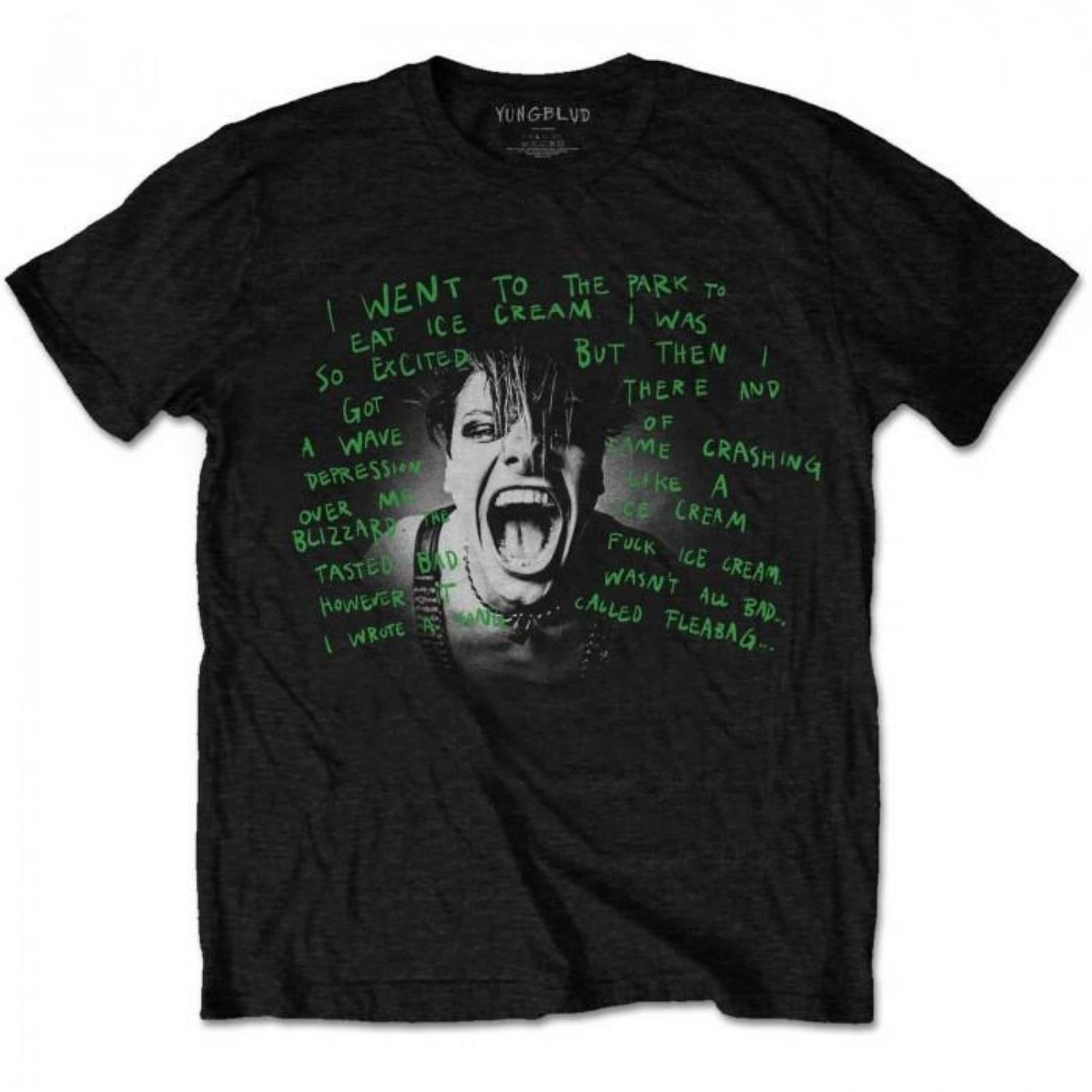 Yungblud Unisex Adult Lyric Photo Cotton T-Shirt S