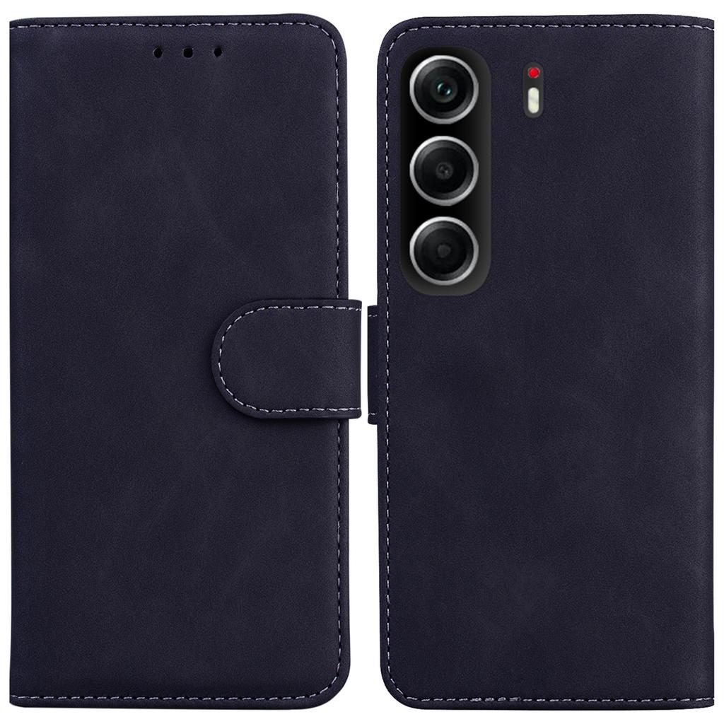 Dla TECNO Camon 40 4G Etui Jednokolorowe Skórzane Portfel Pokrowiec na Telefon