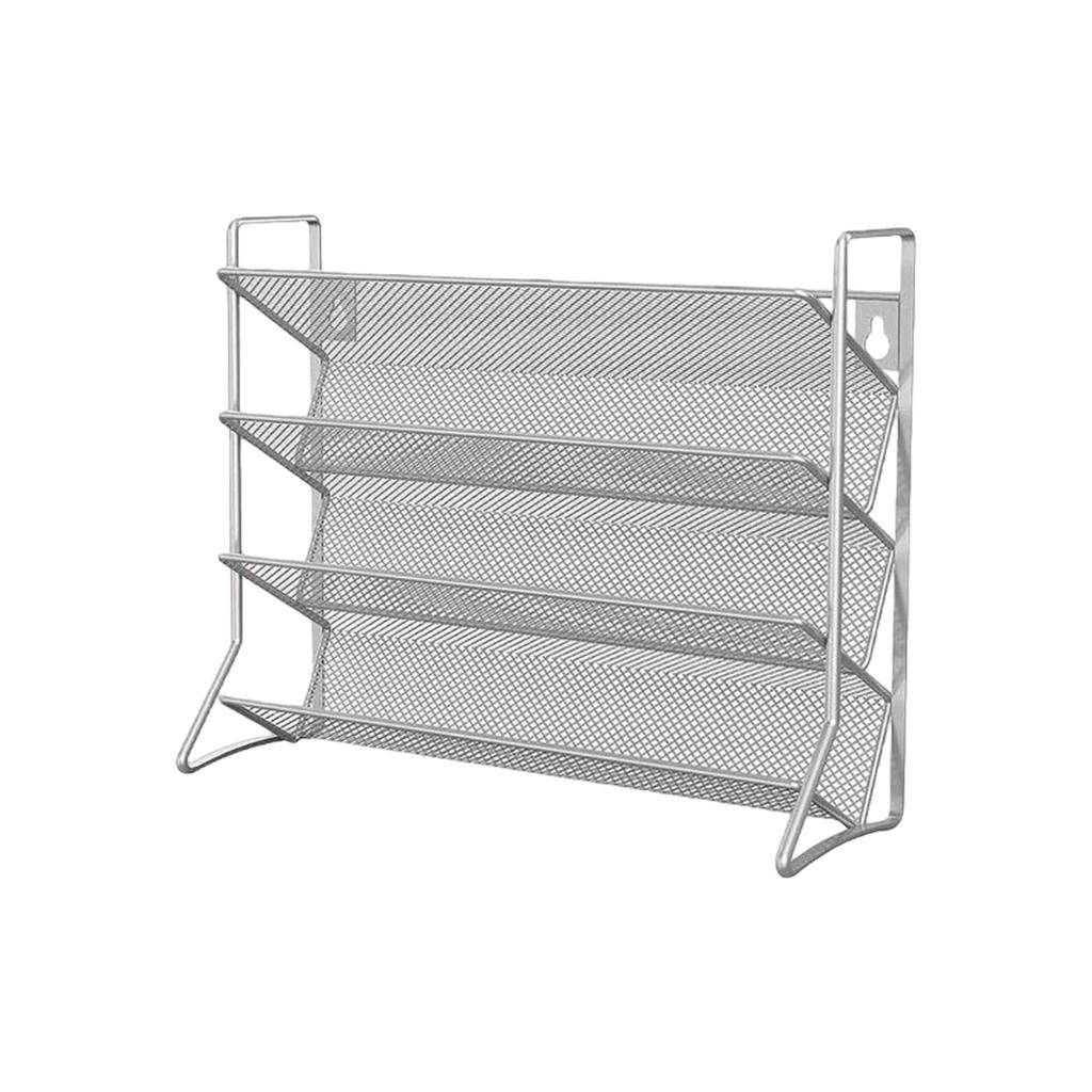 4 Tier Kitchen Spice Rack Spice Organizer Carbon Steel Wall Shelf without Spice Jars for Cabinet Kitchen Pantry Organizer Shelf