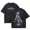 Kingdom hearts Išplėstiniai marškinėliai Visų metų drabužiai Aukštos kokybės Asmenybė Drabužiai Dideli dydžiai Unisex Naujas modelis Išplėstiniai Vintage Laisvi