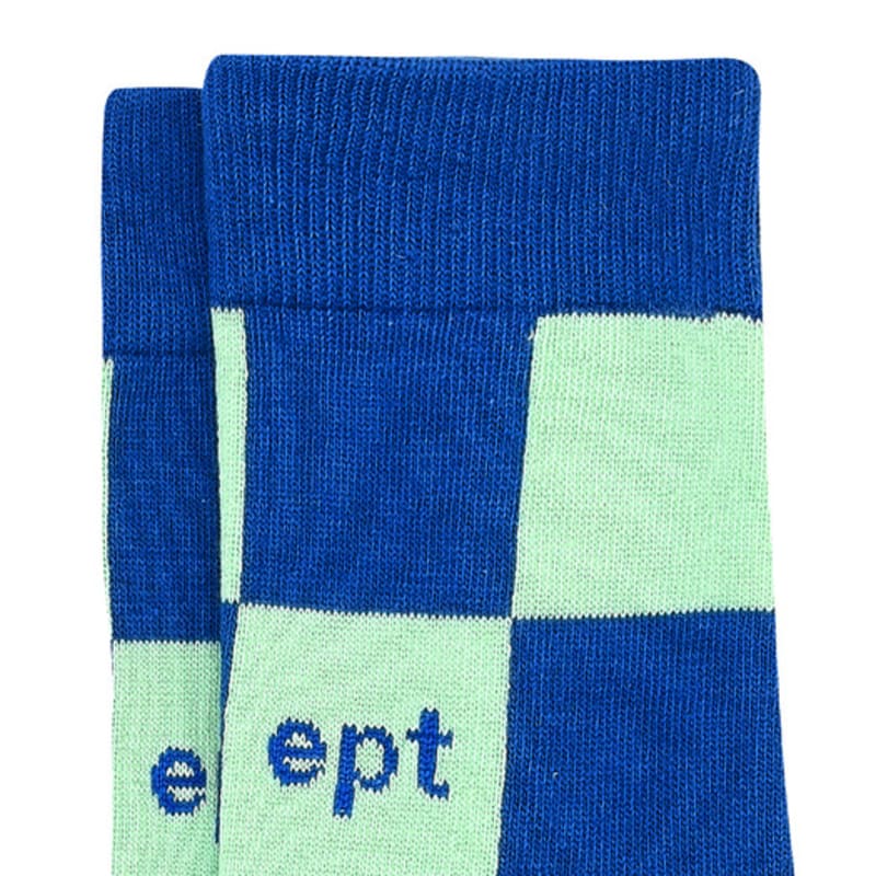 EPT CHECKBOARD SOCKS (BLUE_MINT)