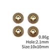 Circle Flat Position Spacer Beads Alloy Blank Disc Bulk Beaded Jewelry Making Supplies For DIY Charm