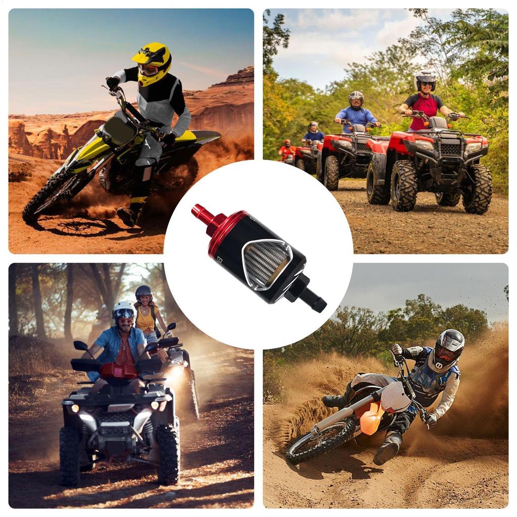 Motorcycle Filter Oil Alloy Oil Filter Stainless Steel Core Glass Perspective High-Flow Efficiency Oil Filter Alloy Construction