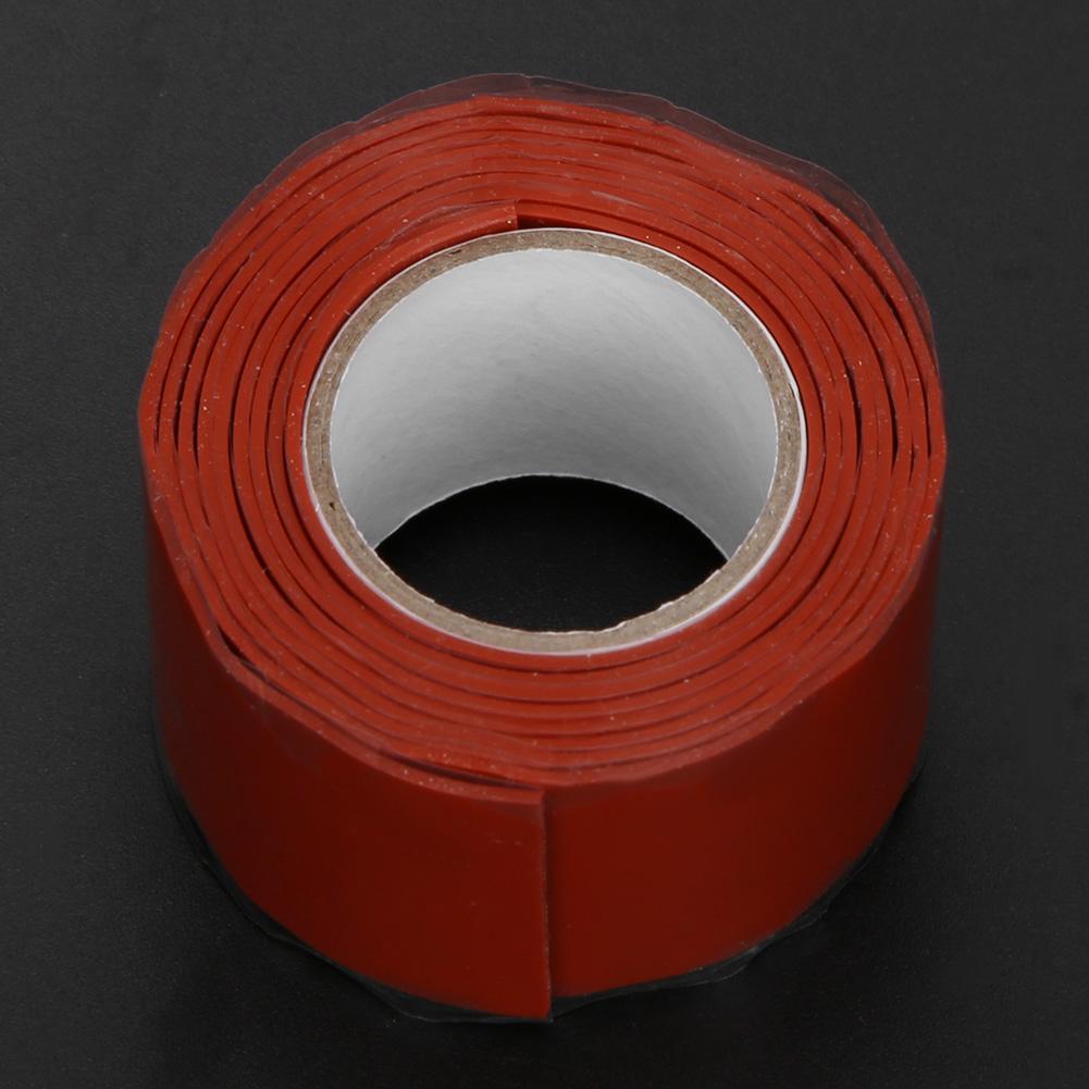 Waterproof Tape Strong Stickiness PVC PPR Pipes Repairing Supplies 1 Meter Length WhiteCelsiusRed