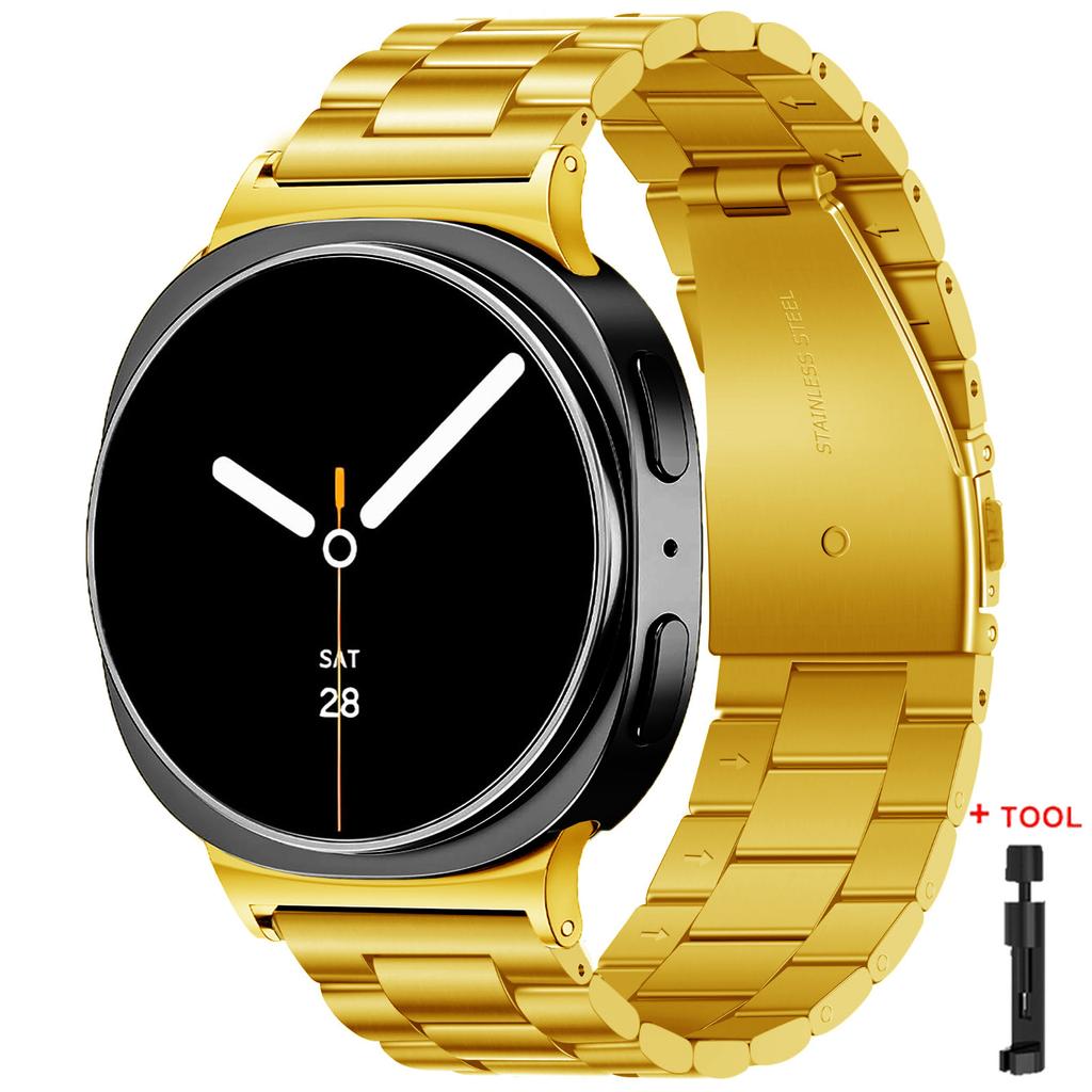 Metal Band for Samsung Galaxy Watch 8/8 Classic 40mm 44mm 46mm Stainless Steel Strap for Galaxy Watch 7 Ultra 2025 47mm Bracelet