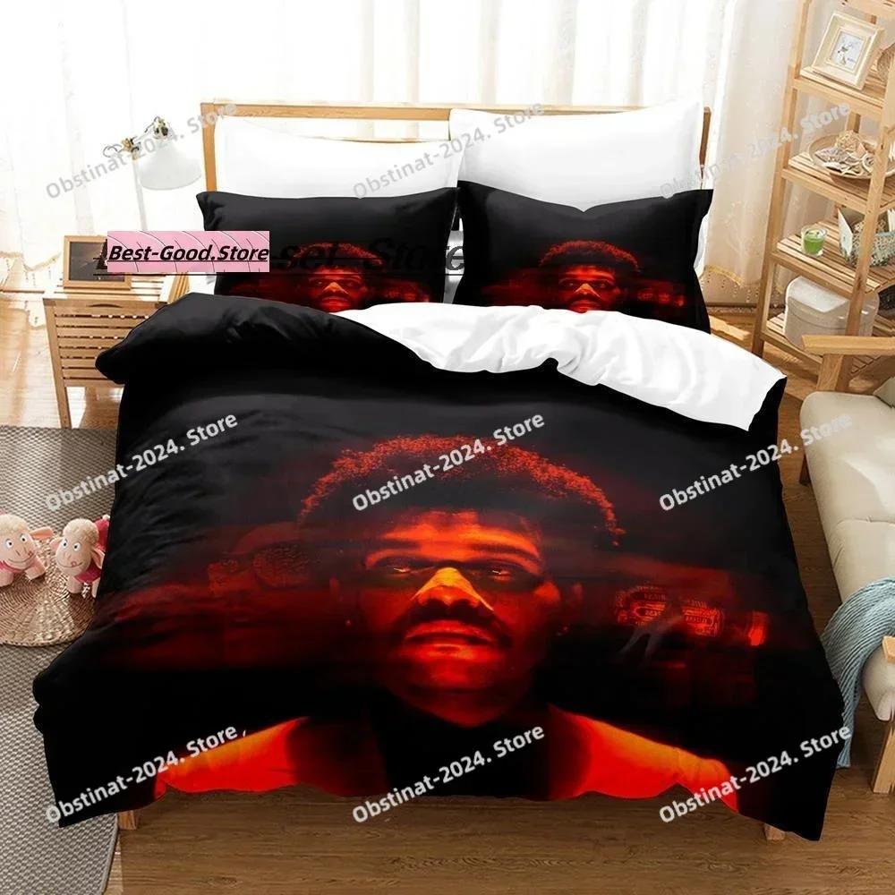 Fashion XO The Weeknd Bedding Set Printed single Comforter Quilt Bed Cover Duvet Cover Pillow Case 3 Pieces Sets Kids Adult Size