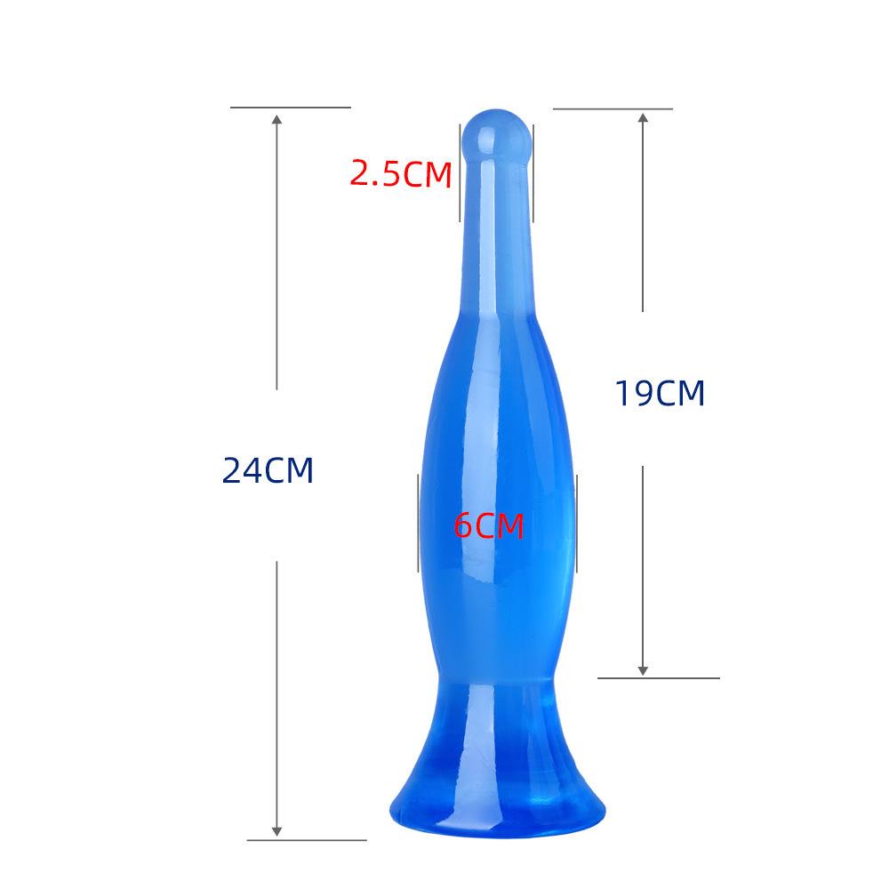 Kristallklares XL Anal Plug & Männlicher Masturbator: Weicher, dicker, transparenter Dilatator