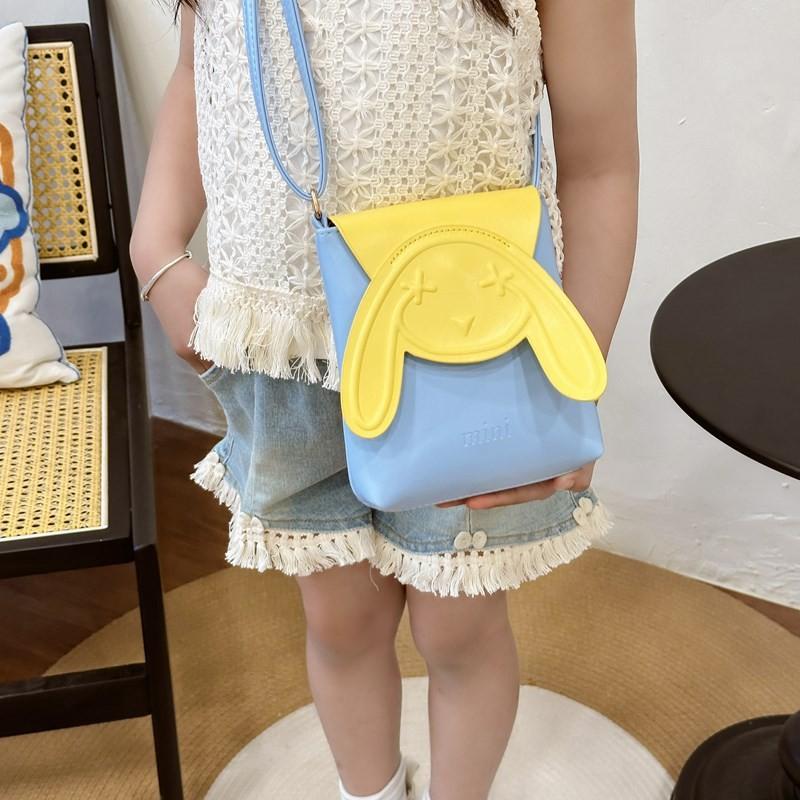 Childrens Bunny Shoulder Bag With Breathable Pu Material For Daily Use