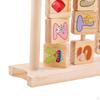 Wooden Educational Alphabet Abacus with Wood Blocks Activity Centre Animal Learning Toys Teaching