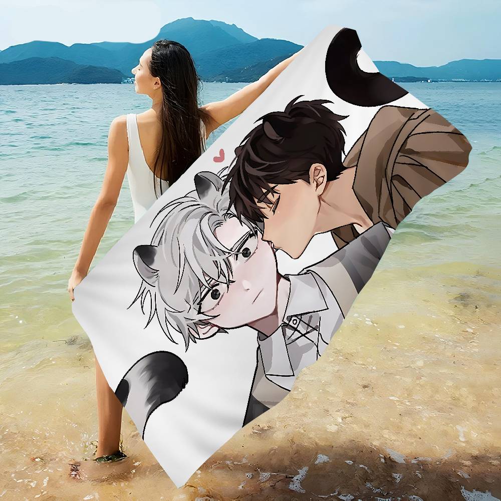 passion bl anime Microfiber Blanket Quick Drying Beach Towels Oversized Printing Super Absorbent Pool Towel Blanket