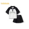 Balabala Girls' Summer Short-Sleeved Top & Skirt Set