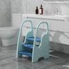 Children's Bathroom Step Stool: Kids' Vanity Ladder and Handwashing Footrest