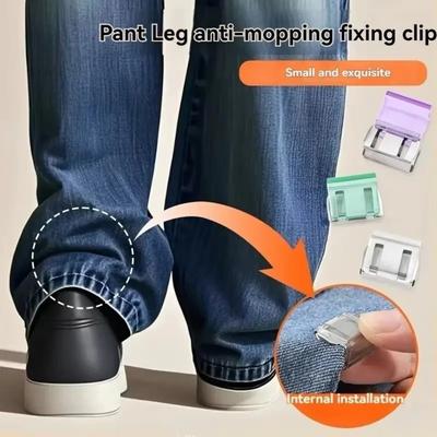 1/4Pcs Fixing Hem Detachable Trouser Clip Trouser Shortening Leg Straps Invisible Concealment Buckle Holder Design