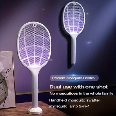 Wiederaufladbare Dual-Use Elektrische Mückenklatsche & Killerlampe mit USB