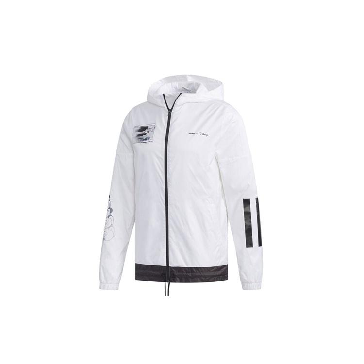 adidas neo Mickey Casual Sports Hooded Jacket White Men s EI4535 XXL
