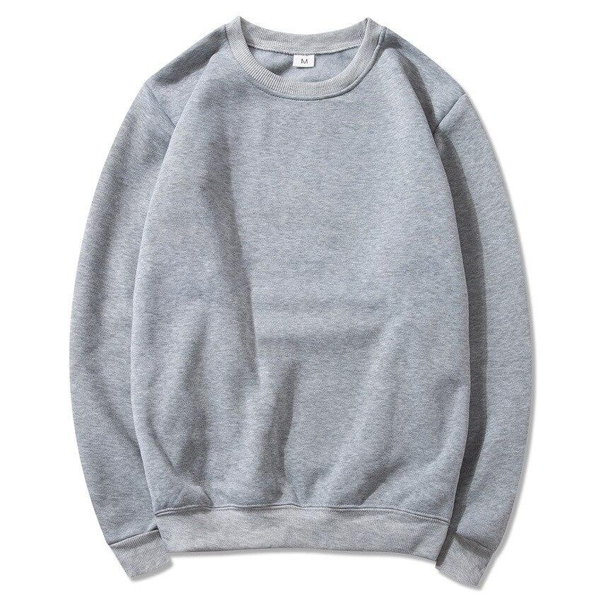 New Casual Sweatshirts Men Hoodies Pullover Streetwear Solid Hoodie Hiphop Basic Hoodies
